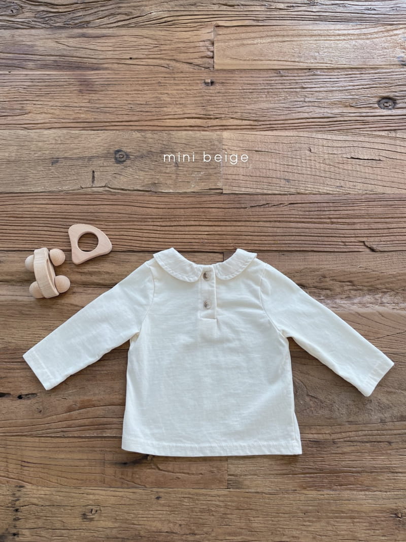 THE BEIGE - Korean Children Fashion - #Kfashion4kids - Cotton Collar Tee - 6