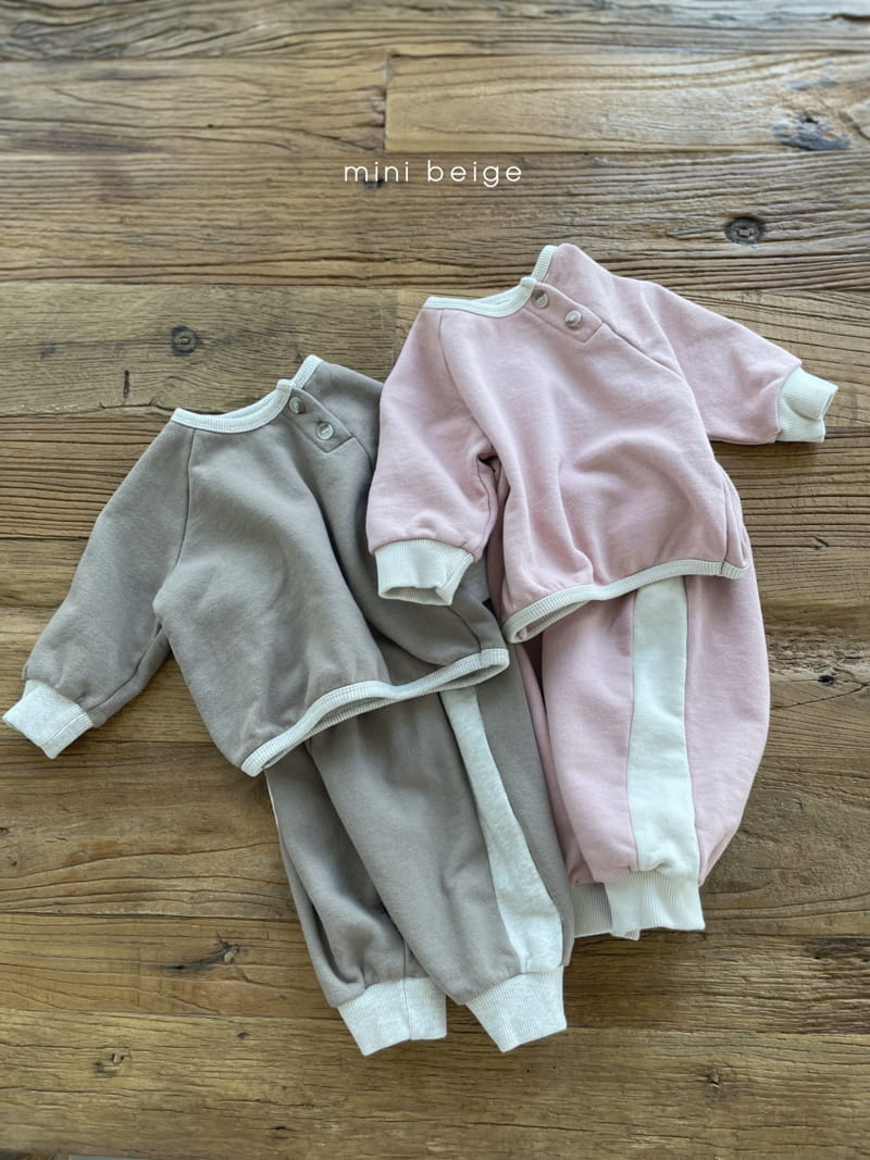 THE BEIGE - Korean Children Fashion - #Kfashion4kids - Terry Top Bottom Set