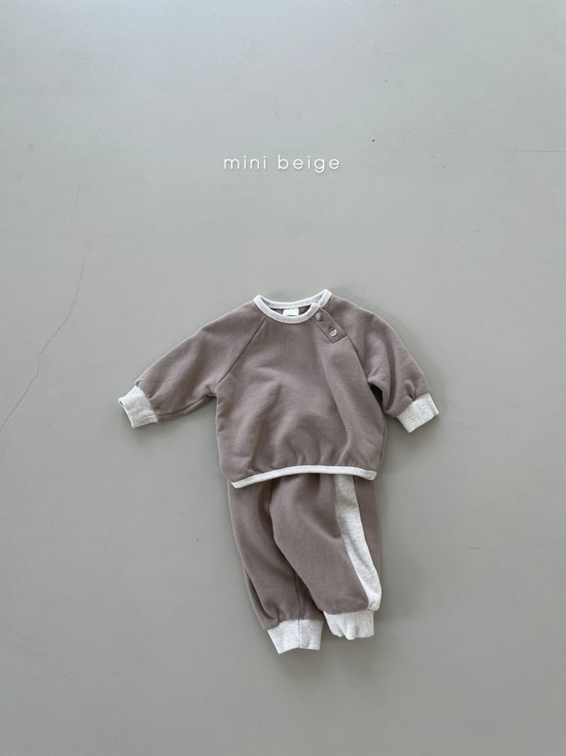 THE BEIGE - Korean Children Fashion - #Kfashion4kids - Terry Top Bottom Set - 2