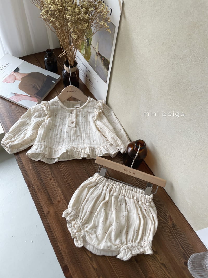 THE BEIGE - Korean Children Fashion - #Kfashion4kids - Frill Top Bloomer Set - 4