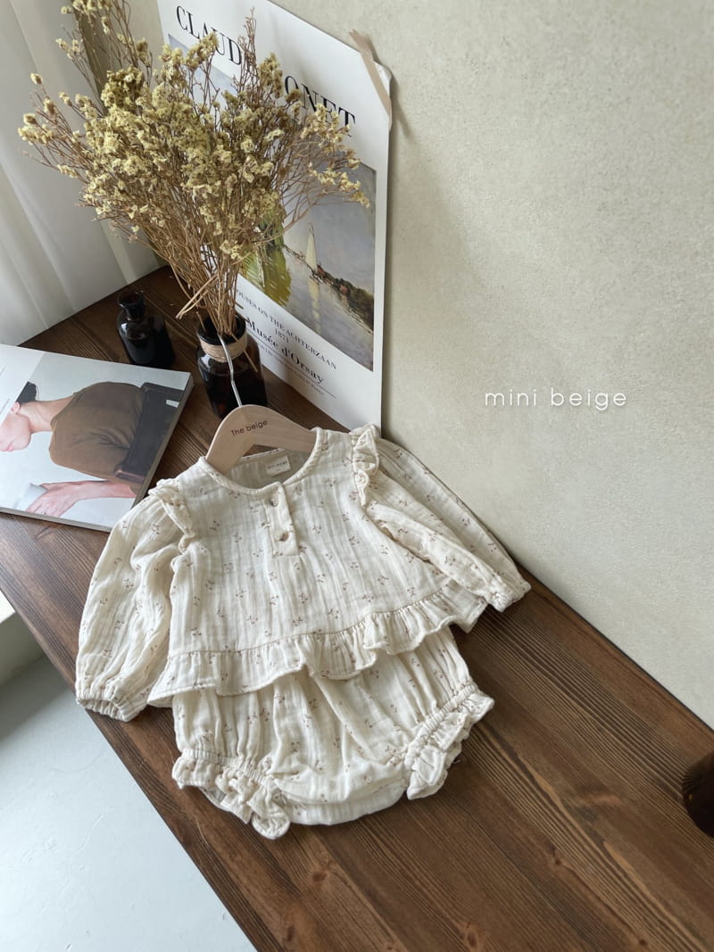 THE BEIGE - Korean Children Fashion - #Kfashion4kids - Frill Top Bloomer Set - 5