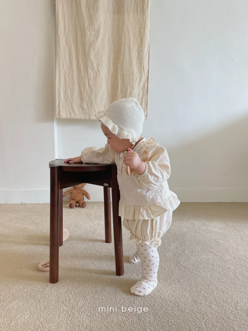 THE BEIGE - Korean Children Fashion - #Kfashion4kids - Frill Top Bloomer Set - 6