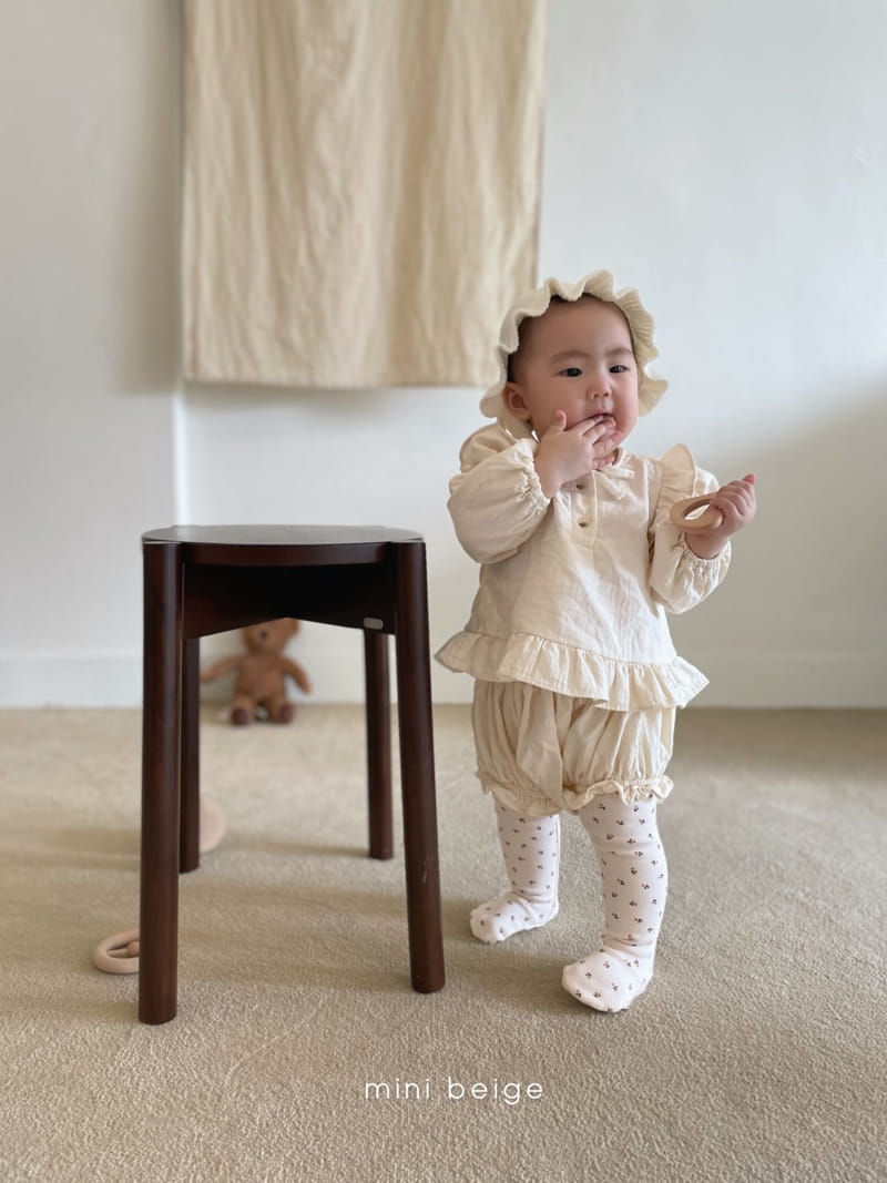 THE BEIGE - Korean Children Fashion - #Kfashion4kids - Frill Top Bloomer Set - 8