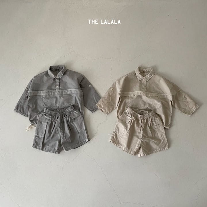 THE LALALA - Korean Children Fashion - #Kfashion4kids - Anorak Shorts Set - 3
