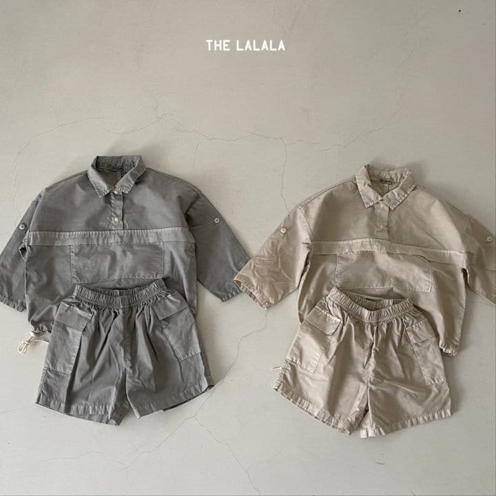 THE LALALA - Korean Children Fashion - #Kfashion4kids - Anorak Shorts Set - 5