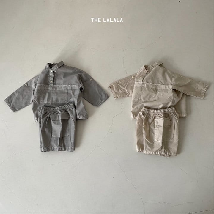 THE LALALA - Korean Children Fashion - #Kfashion4kids - Anorak Shorts Set - 6