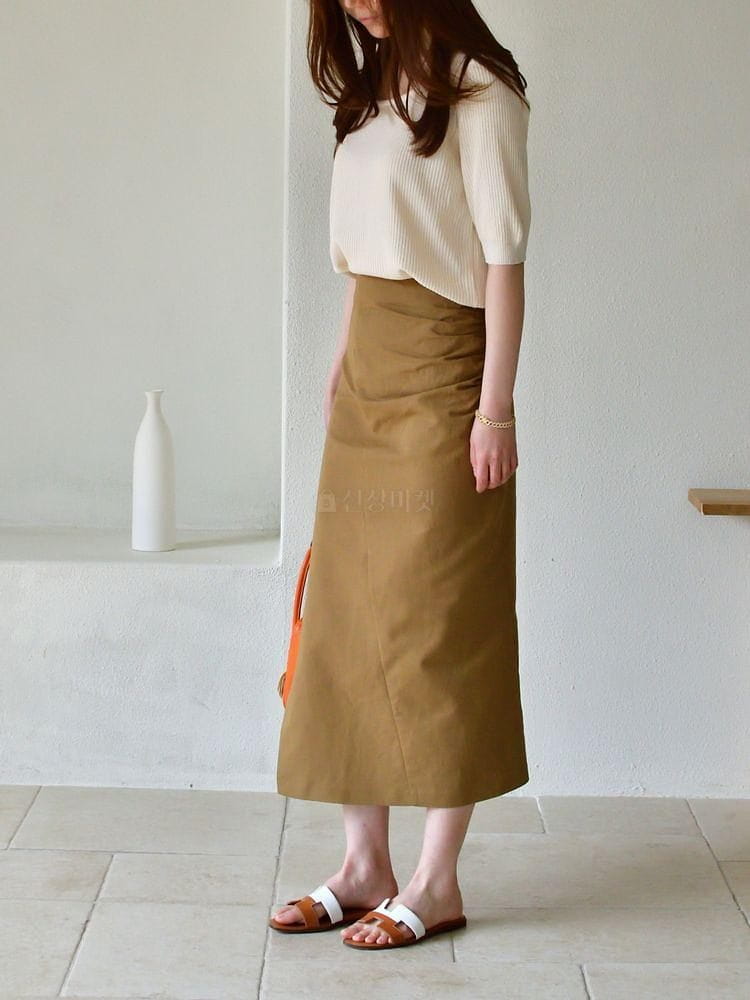 UERE - Korean Children Fashion - #Kfashion4kids - Slit Shirring Skirt