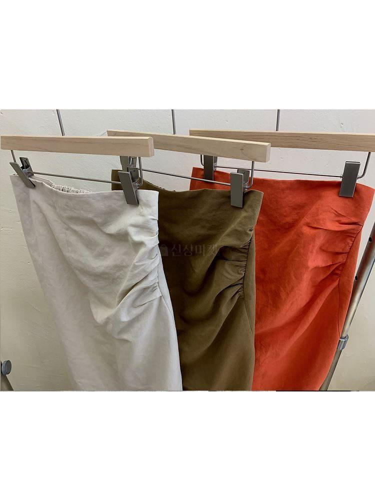 UERE - Korean Children Fashion - #Kfashion4kids - Slit Shirring Skirt - 4