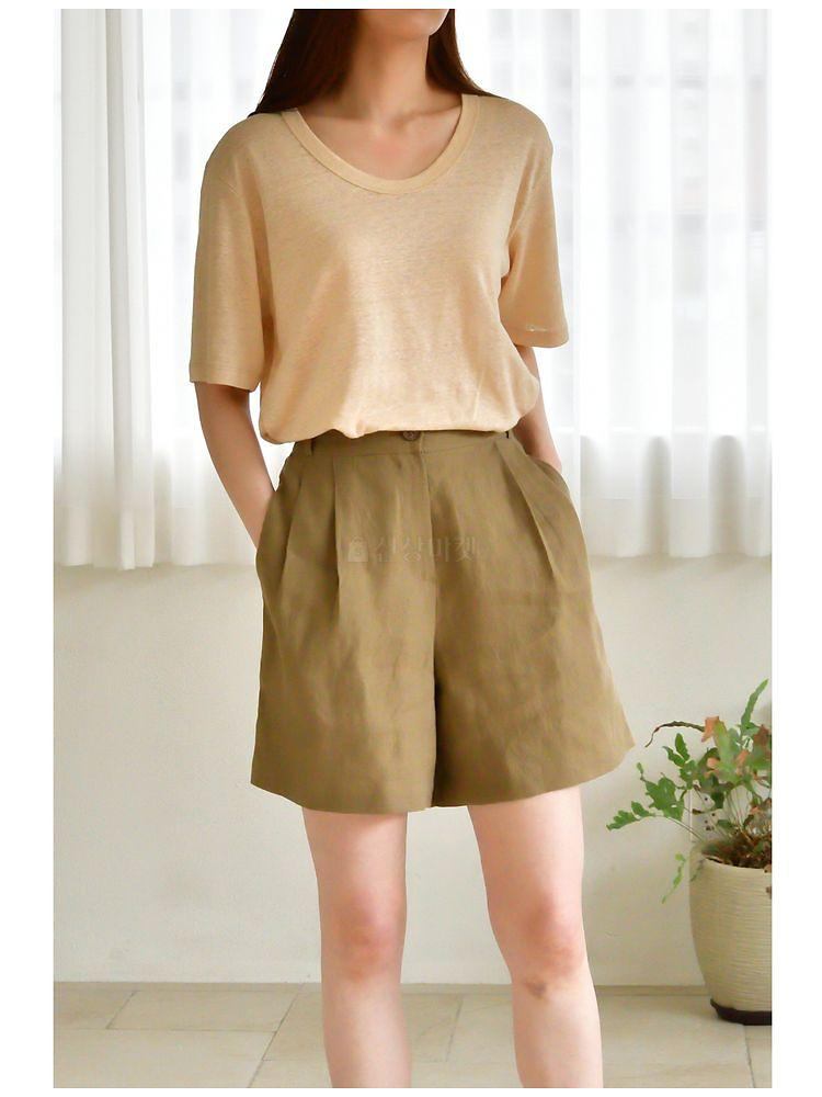 UERE - Korean Children Fashion - #Kfashion4kids - Linen Half-length Pants - 2