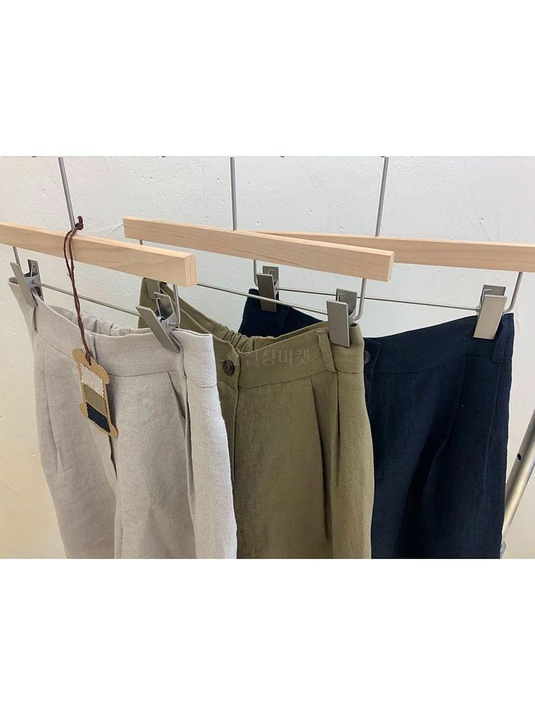 UERE - Korean Children Fashion - #Kfashion4kids - Linen Half-length Pants - 4