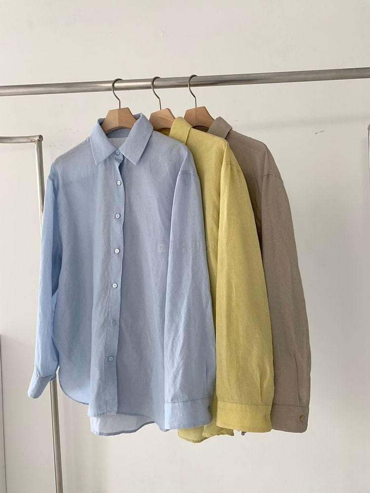 UERE - Korean Children Fashion - #Kfashion4kids - Chic Linen Shirt - 4