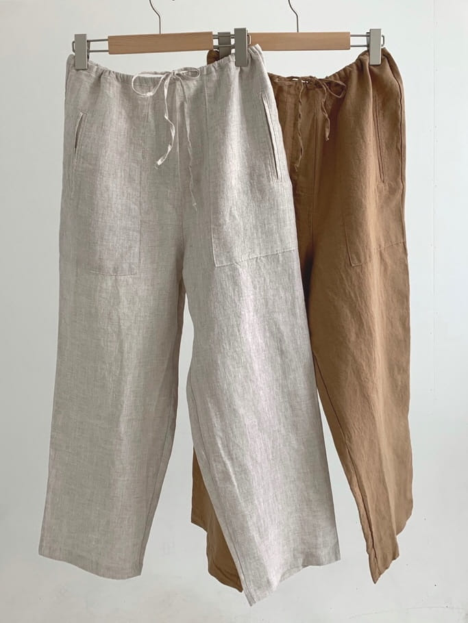 UERE - Korean Children Fashion - #Kfashion4kids - Linen Pocket Pants - 4