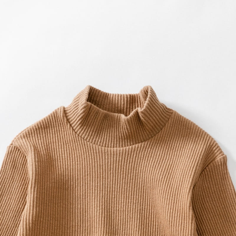 U&I - Korean Children Fashion - #Kfashion4kids - Rib Half Turtleneck Tee - 10