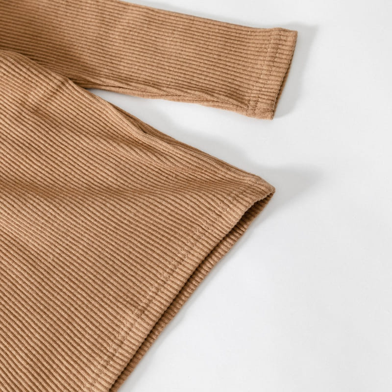 U&I - Korean Children Fashion - #Kfashion4kids - Rib Half Turtleneck Tee - 12