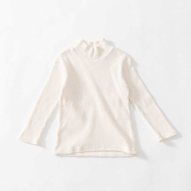 U&I - Korean Children Fashion - #Kfashion4kids - Rib Half Turtleneck Tee - 4