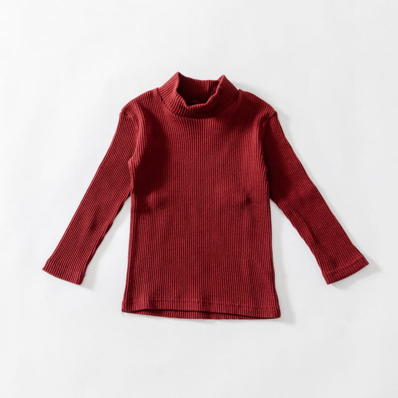 U&I - Korean Children Fashion - #Kfashion4kids - Rib Half Turtleneck Tee - 5