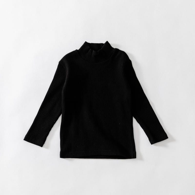 U&I - Korean Children Fashion - #Kfashion4kids - Rib Half Turtleneck Tee - 7