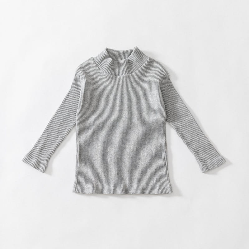 U&I - Korean Children Fashion - #Kfashion4kids - Rib Half Turtleneck Tee - 8