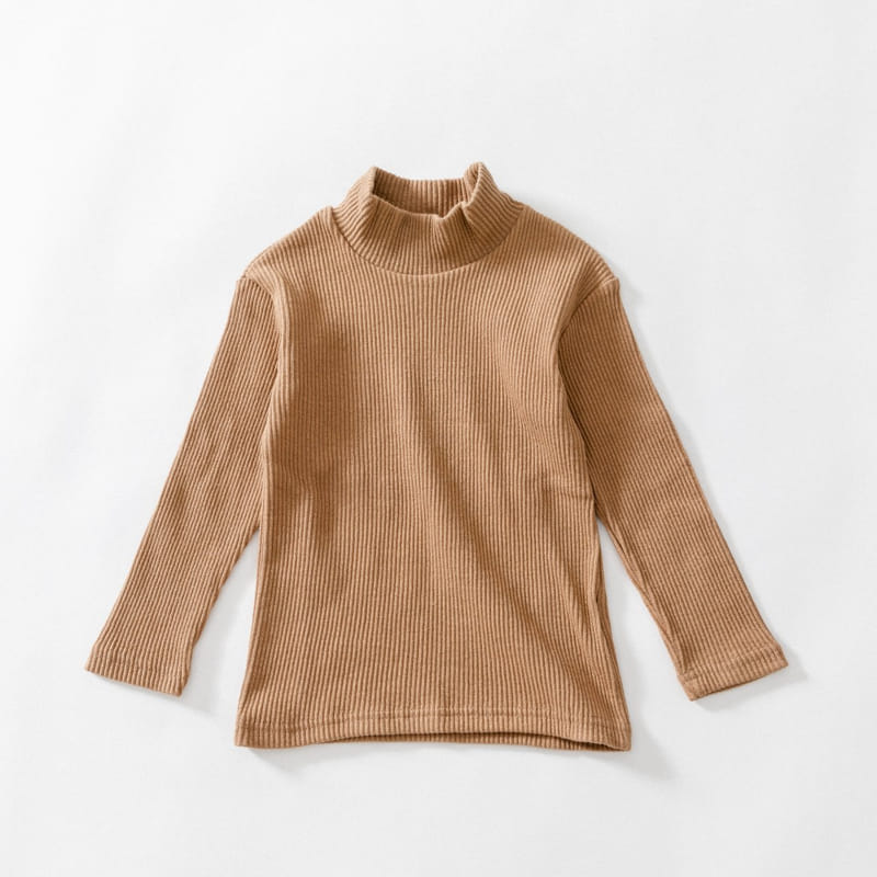 U&I - Korean Children Fashion - #Kfashion4kids - Rib Half Turtleneck Tee - 9