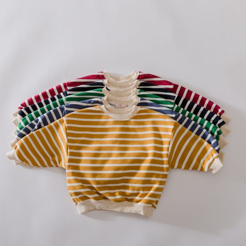 U&I - Korean Children Fashion - #Kfashion4kids - Stripe Patch Sweatshirt - 12