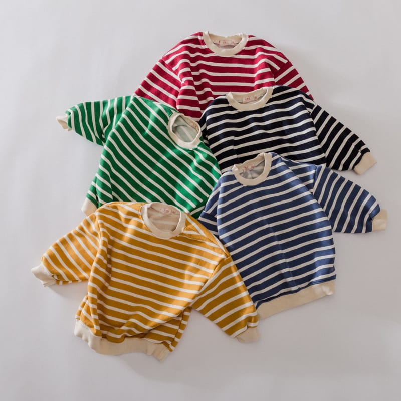 U&I - Korean Children Fashion - #Kfashion4kids - Stripe Patch Sweatshirt - 9