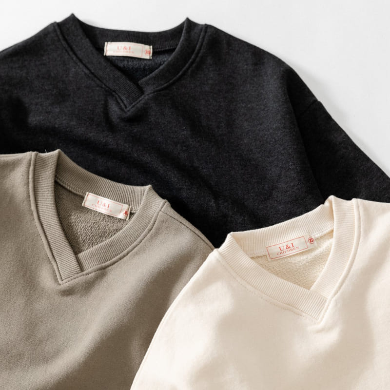 U&I - Korean Children Fashion - #Kfashion4kids - V-neck Sweatshirt - 11