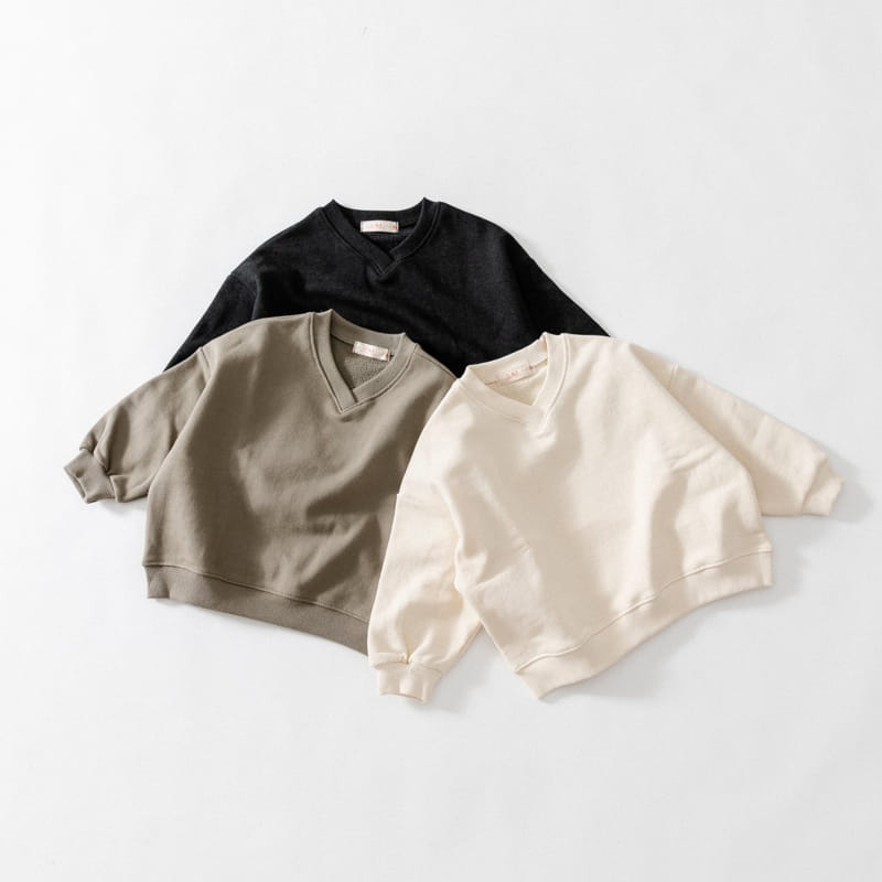 U&I - Korean Children Fashion - #Kfashion4kids - V-neck Sweatshirt - 4