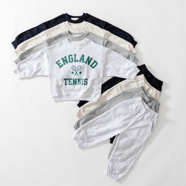 U&I - Korean Children Fashion - #Kfashion4kids - Sports Top Bottom Set