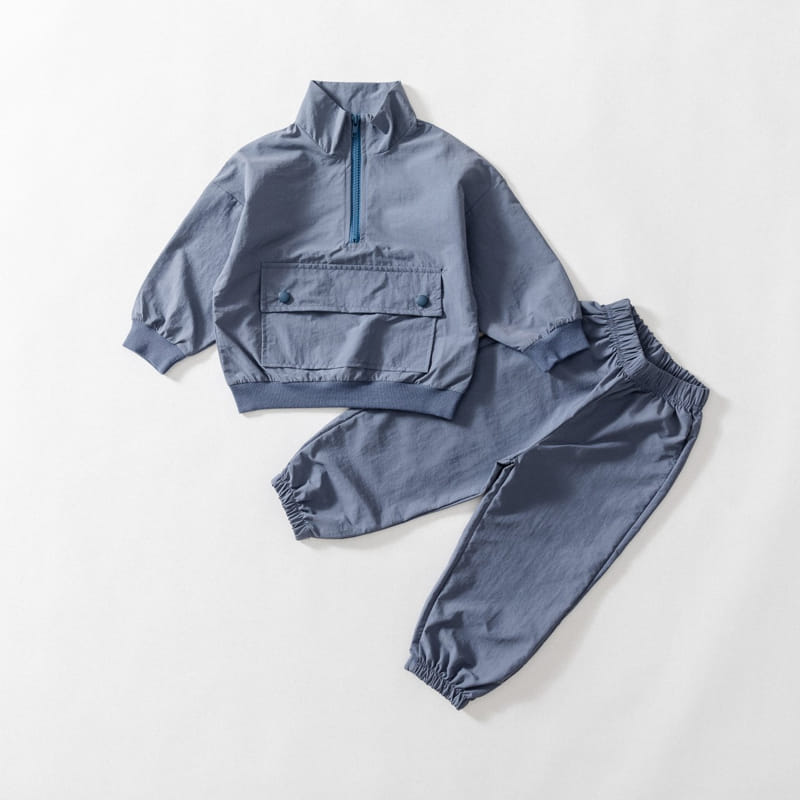 U&I - Korean Children Fashion - #Kfashion4kids - Kangaroo Zip-up Set - 6