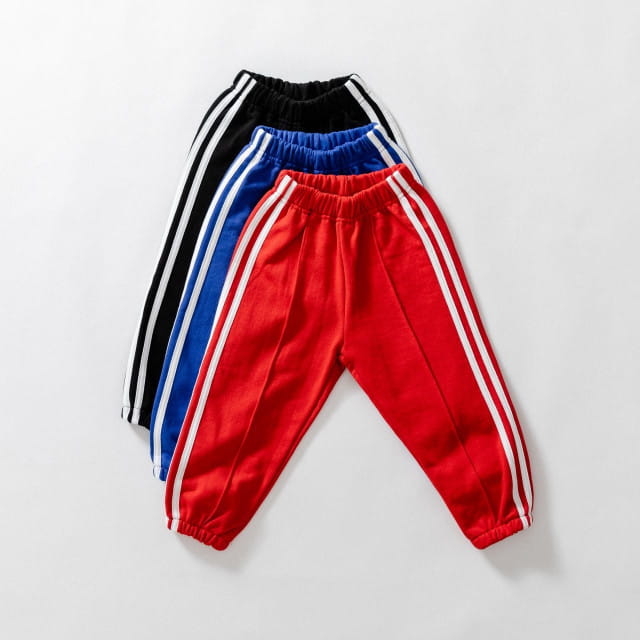 U&I - Korean Children Fashion - #Kfashion4kids - Two Lines Jogger Pants