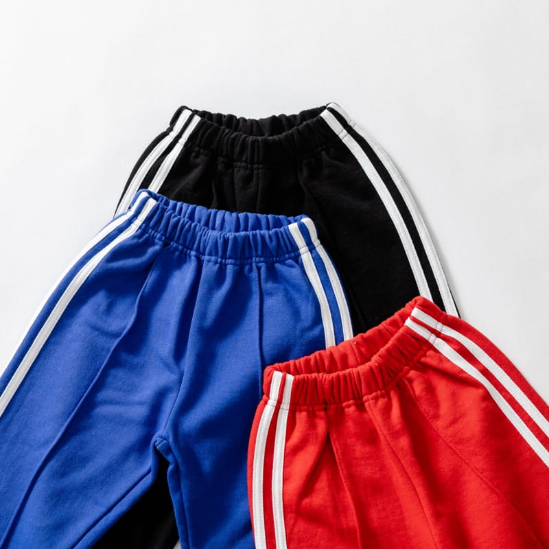 U&I - Korean Children Fashion - #Kfashion4kids - Two Lines Jogger Pants - 12
