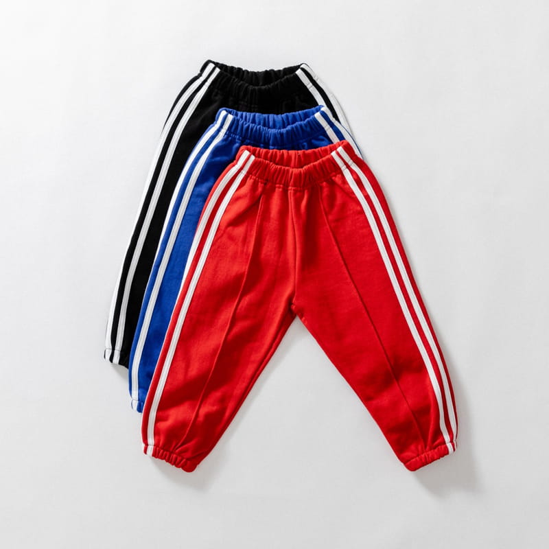 U&I - Korean Children Fashion - #Kfashion4kids - Two Lines Jogger Pants - 3