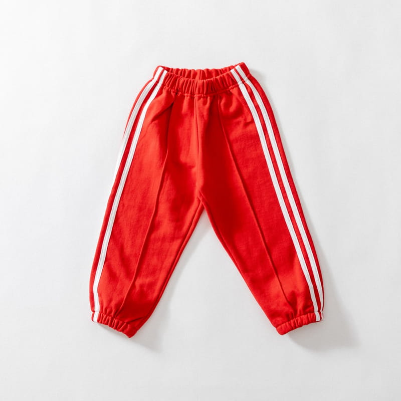 U&I - Korean Children Fashion - #Kfashion4kids - Two Lines Jogger Pants - 4