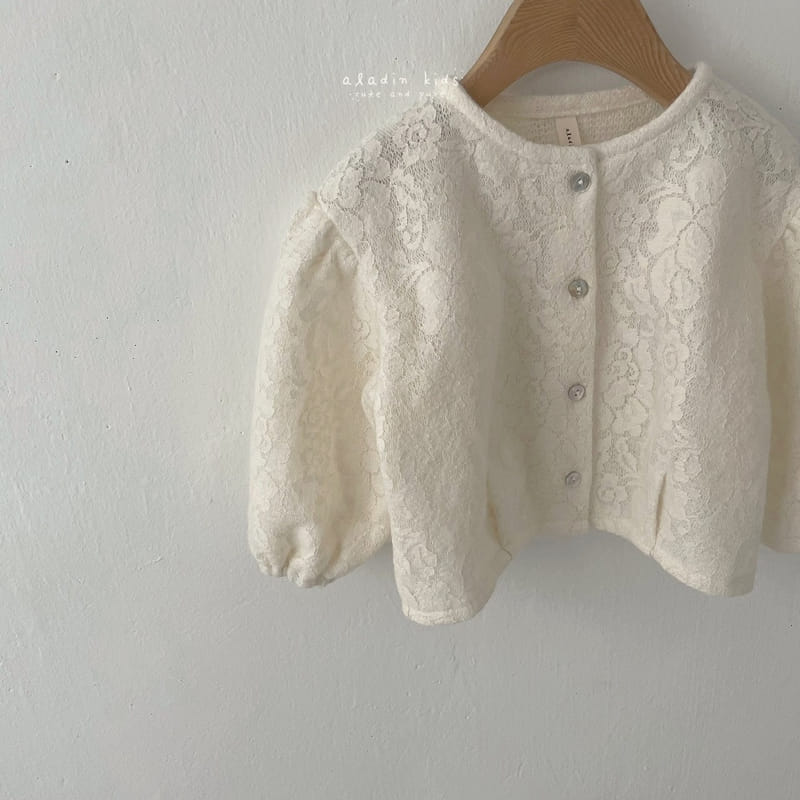 ALADIN - Korean Children Fashion - #Kfashion4kids - Lace Knit Cardigan