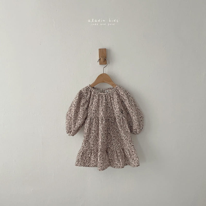 ALADIN - Korean Children Fashion - #Kfashion4kids - Flower One-piece