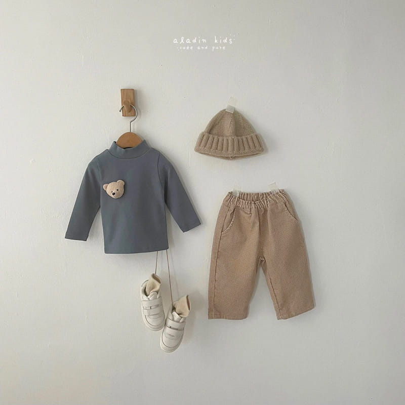 ALADIN - Korean Children Fashion - #Kfashion4kids - Flower Check Pants - 11