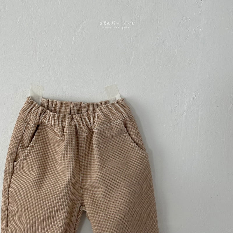 ALADIN - Korean Children Fashion - #Kfashion4kids - Flower Check Pants - 2