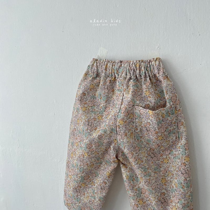 ALADIN - Korean Children Fashion - #Kfashion4kids - Flower Check Pants - 4