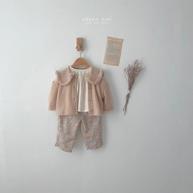 ALADIN - Korean Children Fashion - #Kfashion4kids - Flower Check Pants - 7