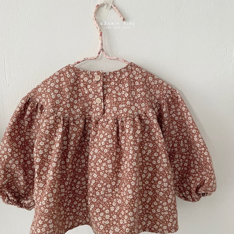 ALADIN - Korean Children Fashion - #Kfashion4kids - Fall Flower Blouse - 3