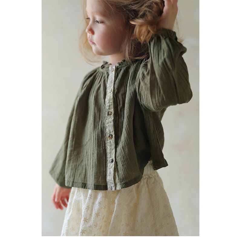AMBER - Korean Children Fashion - #Kfashion4kids - Sage Blouse