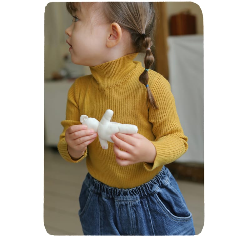 AMBER - Korean Children Fashion - #Kfashion4kids - Verona Ribbed Turtleneck Tee