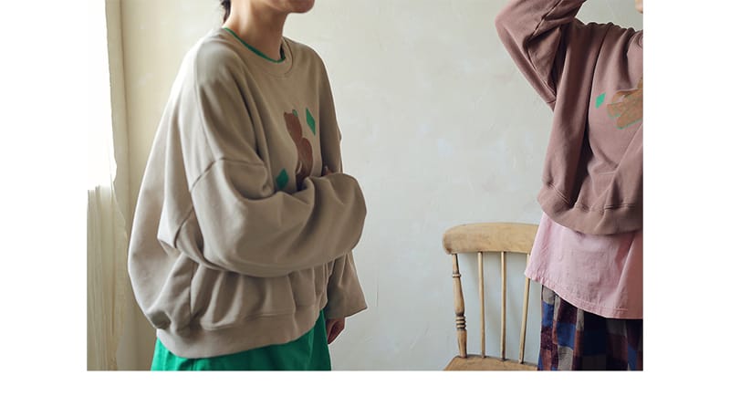 AMBER - Korean Children Fashion - #Kfashion4kids - Adult Gomgom Sweatshirt
