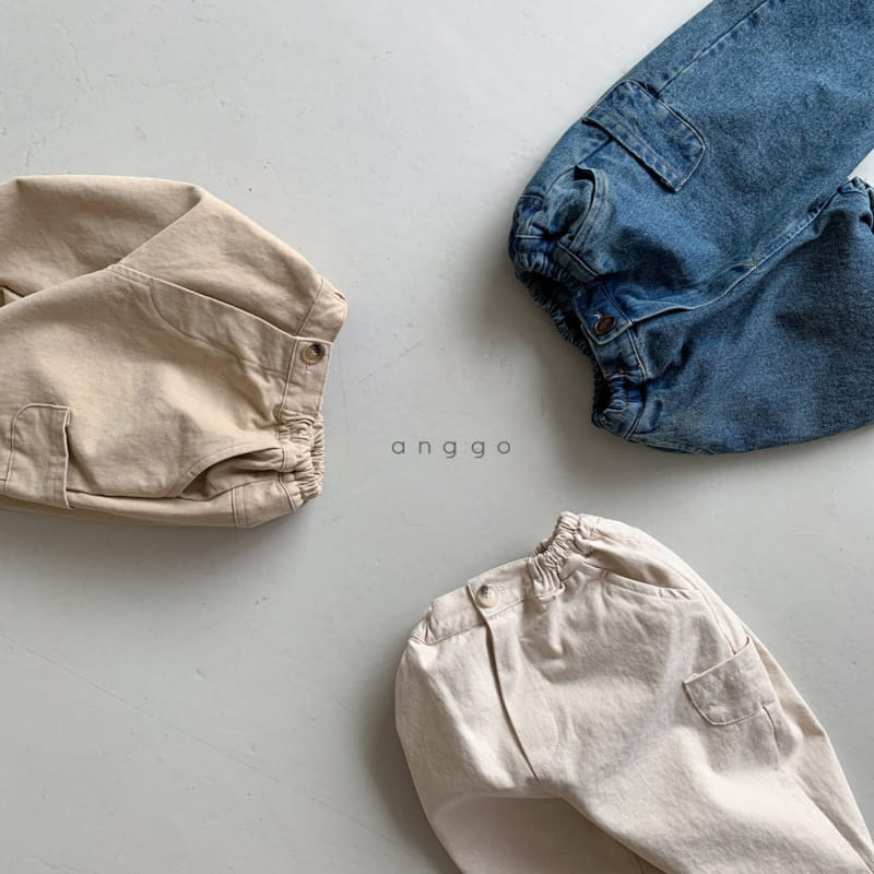 ANGGO - Korean Children Fashion - #Kfashion4kids - Corn Pocket Pants - 3