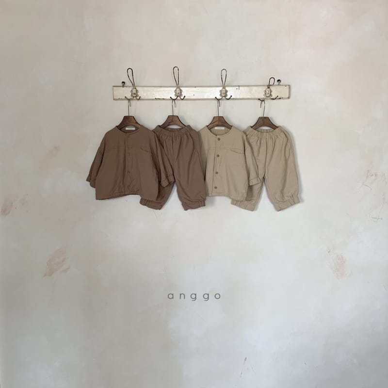 ANGGO - Korean Children Fashion - #Kfashion4kids - Aki Top Bottom Set - 6