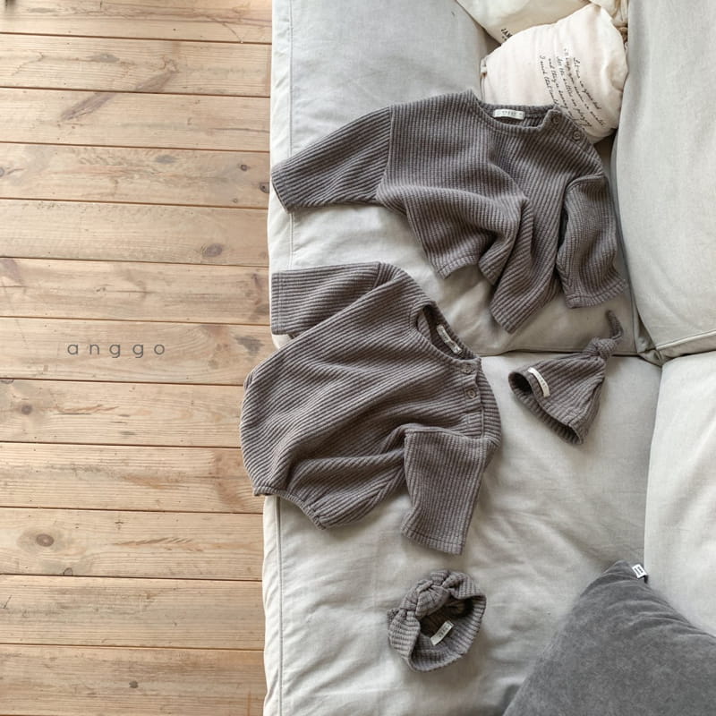 ANGGO - Korean Children Fashion - #Kfashion4kids - Pound Waffle Tee - 5