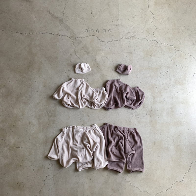 ANGGO - Korean Children Fashion - #Kfashion4kids - Croissant Top Bottom Set - 10