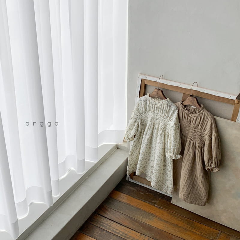 ANGGO - Korean Children Fashion - #Kfashion4kids - Lica Smocked One-piece