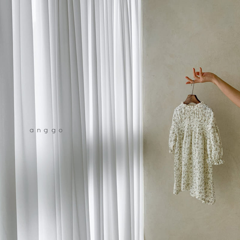 ANGGO - Korean Children Fashion - #Kfashion4kids - Lica Smocked One-piece - 2