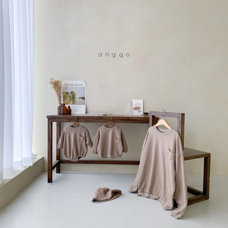 ANGGO - Korean Children Fashion - #Kfashion4kids - Mom Café Latte Sweatshirt - 7